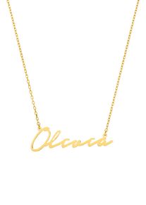 Paul Valentine Name Necklace Italics Solid Gold