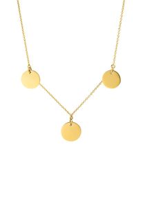 Multi Coin Necklace Gold