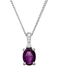 Paul Valentine Amethyst Protection Necklace Silver
