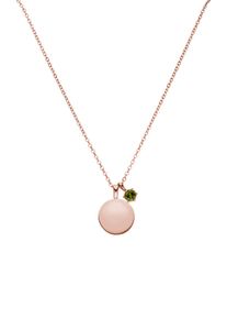 Paul Valentine Birthstone August Necklace 14K Rose Gold Plated