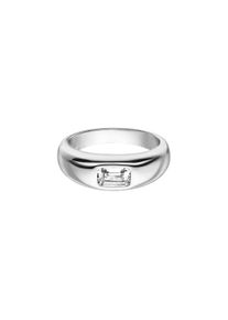 Paul Valentine Emerald Dome Ring Silver