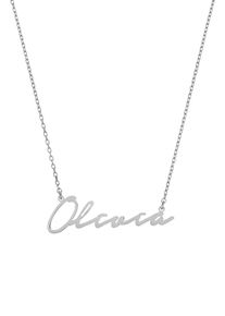 Paul Valentine Name Necklace Italics Silver