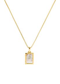 Paul Valentine Engravable Locket Necklace 14K Gold Plated