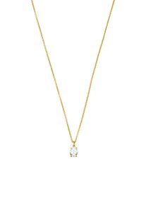 Paul Valentine Brilliant Oval Necklace 14K Gold Plated