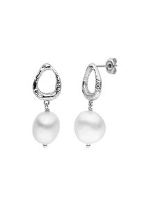 Paul Valentine Amalfi Pearl Earrings Silver