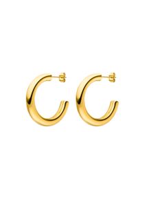 Paul Valentine Classic Hoops 14K Gold Plated