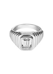 Paul Valentine Emerald Ring White Silver