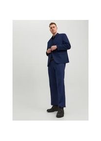 Jack & Jones PlusSize Anzug JACK & JONES PLUSSIZE "JPRFRANCO SUIT NOOS PLS" Gr. 64, N-Gr, blau (medieval blue) Herren Anzüge