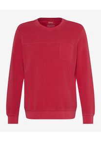 Brax Herren Sweatshirt Style SAWYER, Rot, Gr. L