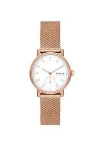 Quarzuhr Skagen "KUPPEL LILLE, SKW3099" Armbanduhren rosegold (roségoldfarben) Damen Armbanduhr, Damenuhr, dezentrale Sekunde, Edelstahlarmband