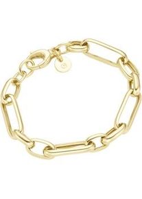 Armband Giorgio Martello MILANO "Gliederkette, Silber 925" Armbänder Gr. 19cm, Silber 925 (Sterlingsilber), goldfarben (gold) Damen Gliederarmband