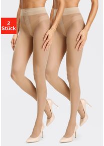 Lascana Große Größen Feinstrumpfhose Gr. M beige für Damen