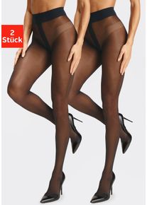 Lascana Große Größen Feinstrumpfhose Gr. XXL schwarz für Damen
