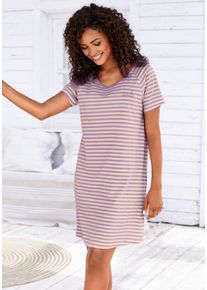 Vivance Dreams Große Größen Sleepshirt Gr. 40/42 lila für Damen