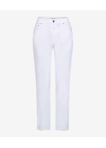 Brax Damen Five-Pocket-Hose Style MADISON S, Weiß, Gr. 34