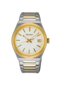 Quarzuhr Seiko "SUR558P1" Armbanduhren goldfarben (silbergoldfarben) Damen Armbanduhr, Herrenuhr, Damenuhr, Datum, Saphirglas, Edelstahlarmband