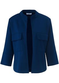 Jersey-Blazer 3/4-Arm Peter Hahn blau