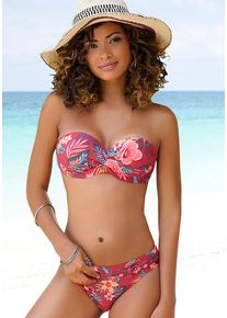 s.Oliver Bügel-Bandeau-Bikini-Top 'Marika' mehrfarbig Gr. 34 Cup B. Mit Seitlichen Stäbchen Und Mit Bügel