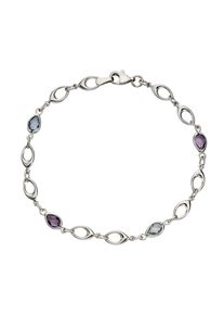 Diamonds by Ellen K. Fascination by Ellen K. Armband 375 Gold mit Blautopas (beh.) und Amethyst