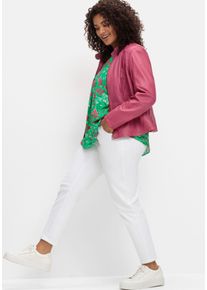 Große Größen Jeggings mit breitem Gummibund Gr. 48 weiß von sheego für Damen