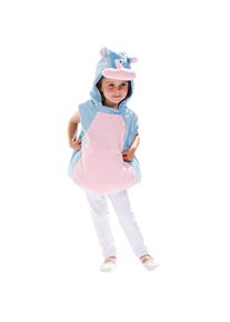 buttinette Nashorn-Kostüm für Kinder, hellblau/rosa
