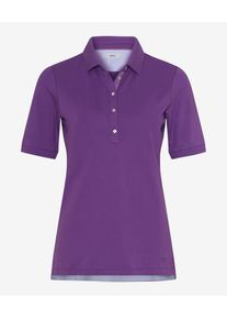 Brax Damen Poloshirt Style CLEO, Violett, Gr. 34