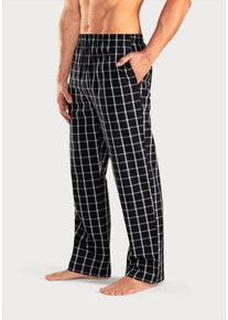 AUTHENTIC LE JOGGER Pyjamahose mit Seitentaschen und Bindeband, schwarz