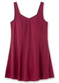 Große Größen Badekleid mit V-Ausschnitt und integrierter Hose. Gr. 56D rot von sheego für Damen