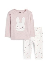 C&A Häschen-Baby-Pyjama-2 teilig