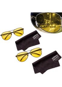 Best Direct® Tag- und Nachtsicht Brille - Nachtfahrbrille polarisiert Vizmaxx Night Vision