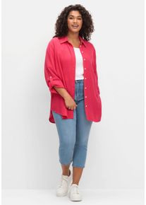 Große Größen Skinny 7/8-Jeans in Powerstretch-Qualität Gr. 42 blau von sheego für Damen