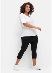sheego by Joe Browns Große Größen Leggings mit angesetztem Minirock Gr. 56 schwarz von sheego für Damen