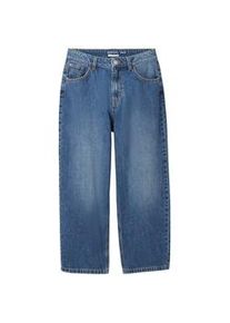 Tom Tailor Jungen Baggy Jeans mit recycelter Baumwolle, blau, Uni, Gr. 152