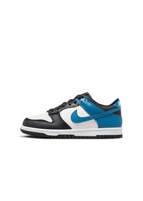 Schuhe Nike Dunk Low Weiß/Schwarz/Blau Kind - DH9765-104 3.5Y