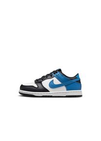 Schuhe Nike Dunk Low Weiß/Schwarz/Blau Kind - DH9756-104 10.5C