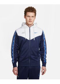 Kapuzensweatshirt mit Reißverschluss Nike Repeat Marineblau & Weiß für Mann - DX2025-411 XL