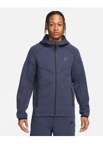 Kapuzensweatshirt mit Reißverschluss Nike Sportswear Tech Fleece Marineblau Mann - FB7921-473 XS