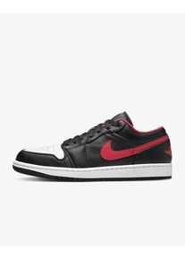 Schuhe Nike Air Jordan 1 Low Schwarz & Rot Mann - 553558-063 12.5