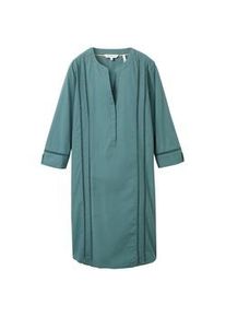 Tom Tailor Damen Kleid mit TENCELTM Lyocell, grün, Uni, Gr. 36