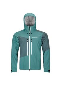 Regenjacke Ortovox Westalpen 3L Jacket Herren (Gr S |türkis |wasserdicht)