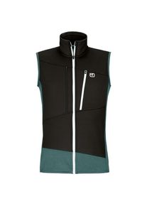 Woll- & Merinoweste Ortovox Fleece Grid Vest Herren (Gr XL |schwarz)