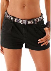 Lascana Shorts schwarz Gr. 34 für Damen. Figurbetont. Nachhaltig.