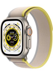 Apple Watch Ultra (GPS + Cellular) 49mm Titaniumgehäuse, Trail Loop gelb / beige (Größe S/M) MNHK3FD/A