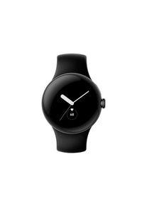 Google Pixel Watch (Wi-Fi) - 41mm in Matte Black mit Sportarmband in Obsidian GA03119-DE