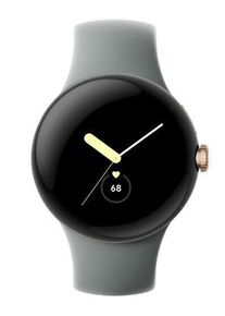 Google Pixel Watch (Wi-Fi) - 41mm in Champagne Gold mit Sportarmband in Hazel GA04123-DE