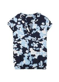 Tom Tailor Damen Gemusterte Bluse, blau, Blumenmuster, Gr. 36