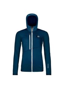 Ortovox Fleece Grid Hoody Fleecejacke Women (Gr S |blau)