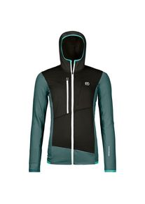 Woll- & Merinojacke Ortovox Fleece Grid Hoody Damen (Gr XS |schwarz)
