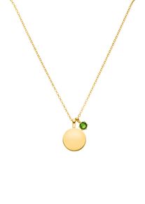 Paul Valentine Birthstone May Necklace 14K Gold Plated