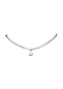 Paul Valentine Molten Sleek Necklace Silver
